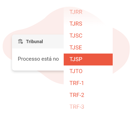 Escolha tribunais de todo o Brasil